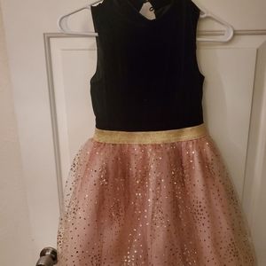 Beautiful velour, tulle dress